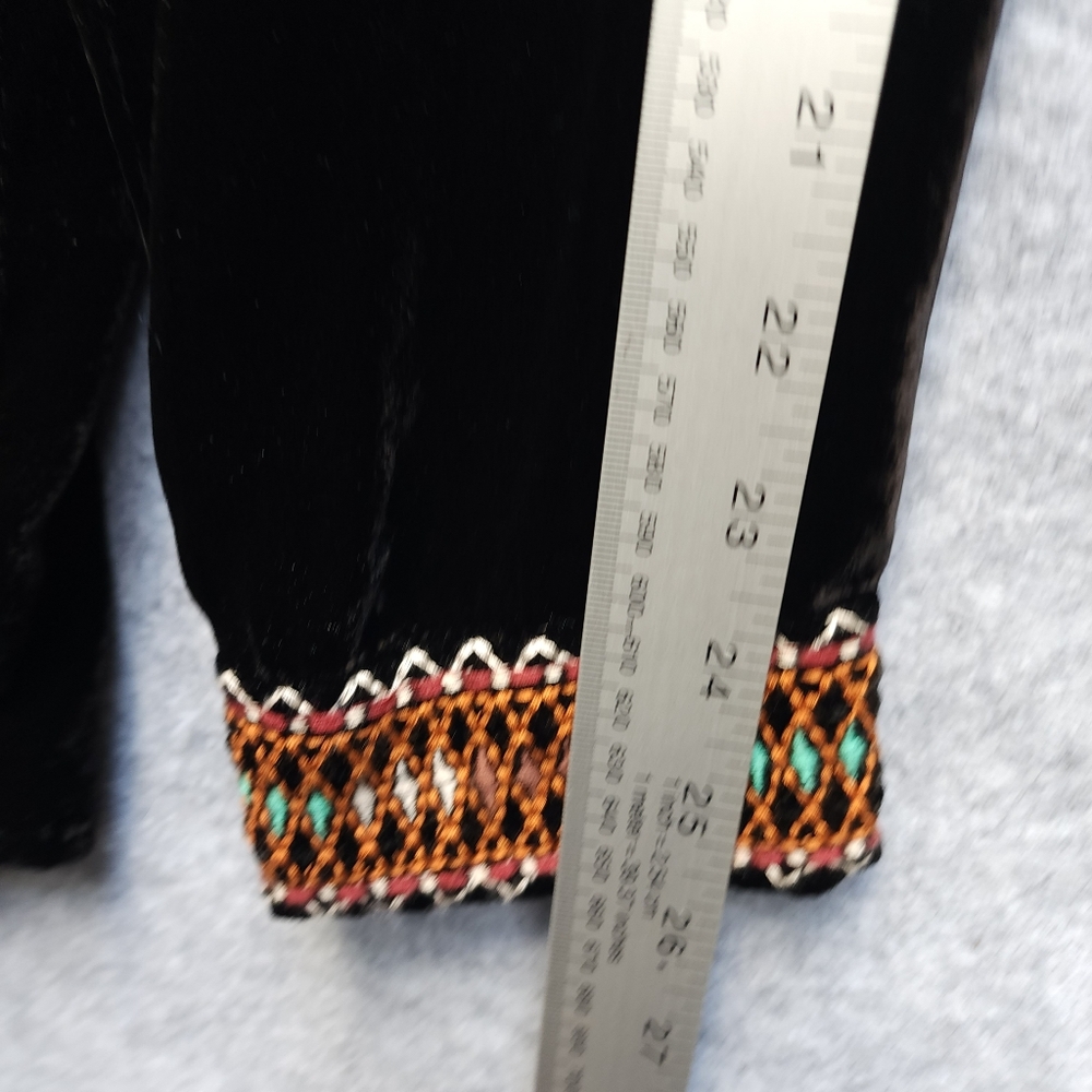 Johnny Was Chiri Embroidered Velvet Button-up Blouse - Picture 10 of 10